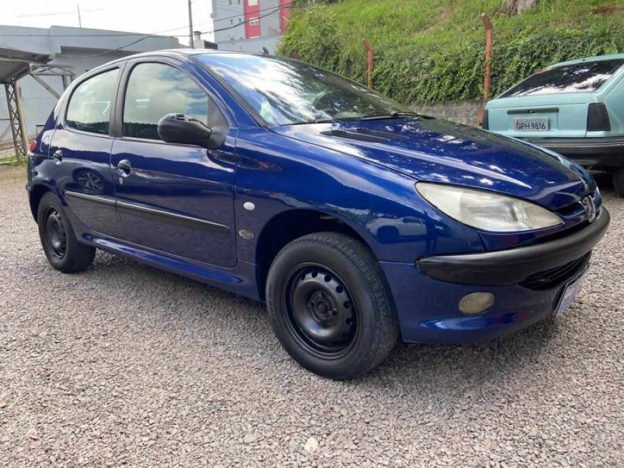 PEUGEOT - 206 - 2002/2003 - Azul - R$ 12.900,00